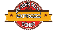 Burger Pizza-Logo freigestellt